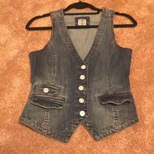 Denim vest. Never worn.